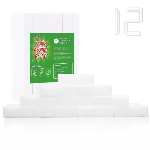 ISDGER Magic Sponge Eraser, 12-Pack