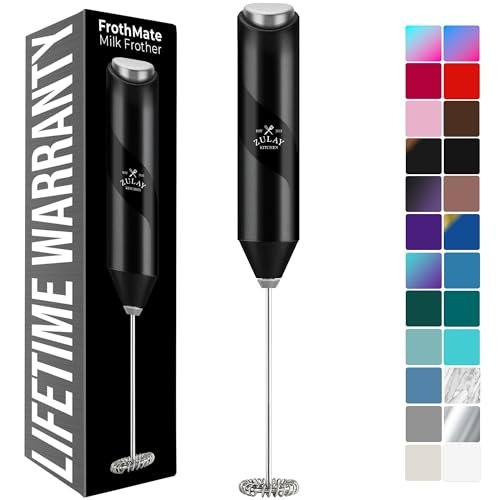 Zulay Kitchen Milk Frother, Black