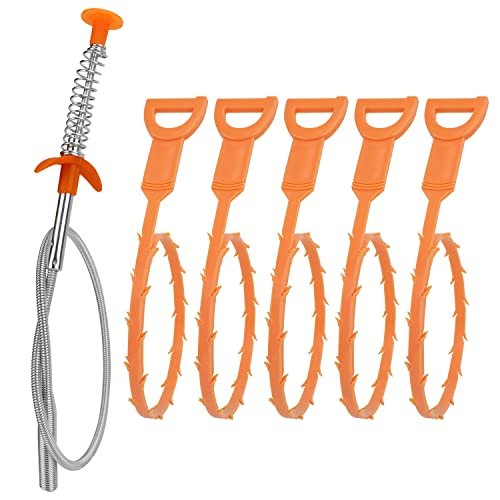 Amazon Basics Drain Clog Remover 6-Pack